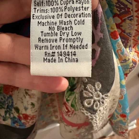 Johnny Was Colorful Bohemian Tunic - Picture 5 of 5